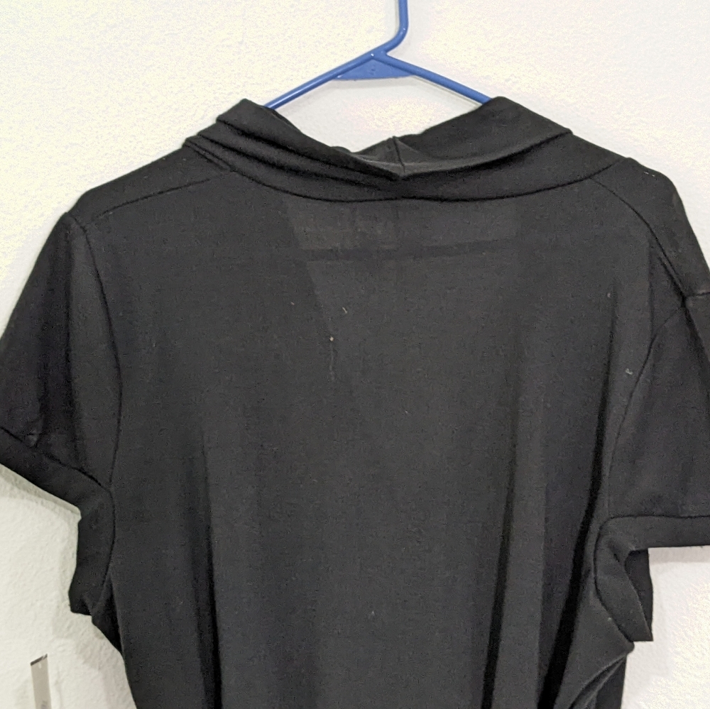 L8ter Black Belted Top, Women's 3x - Picture 9 of 10